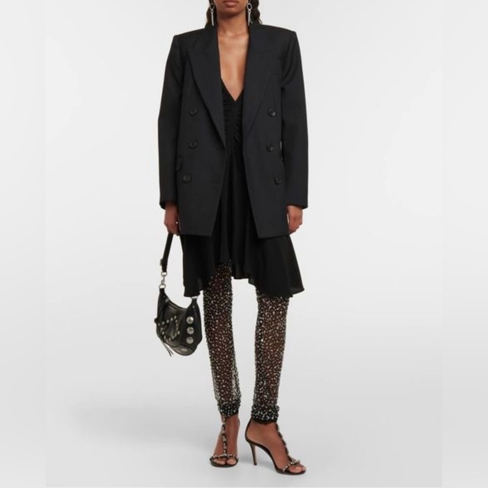 Isabel Marant Tanael Mesh Crystal Embellished Trouser